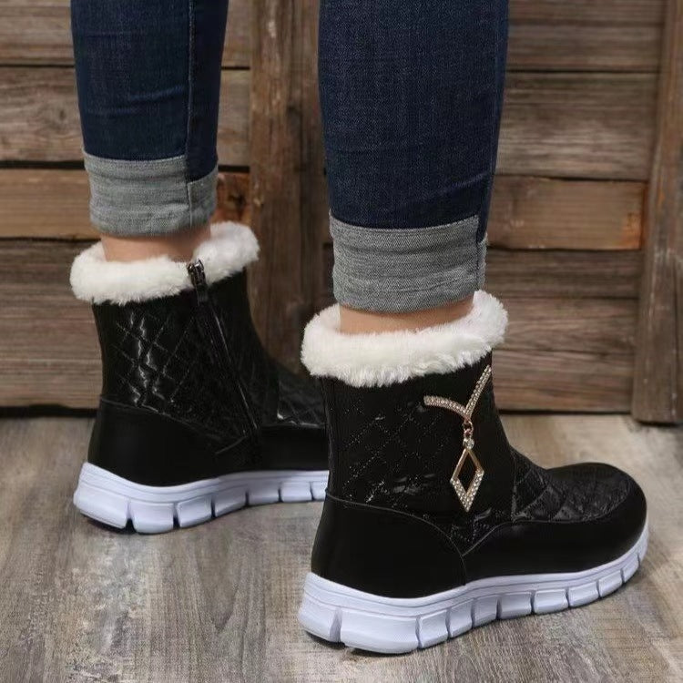 Women's Winter Platform Boots with Plush Lining