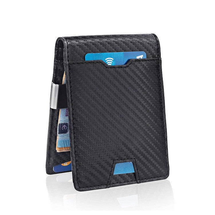 Men's Carbon Fiber Leather Beauty Money Clip