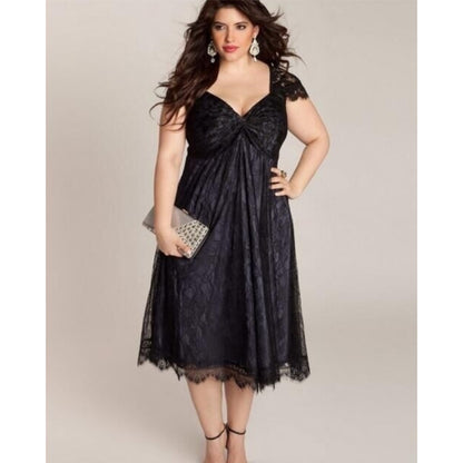 Gothic Big Code Lace Dress