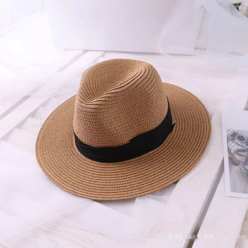 Simple Fashion European And American Style Men's UV-proof Straw Hat