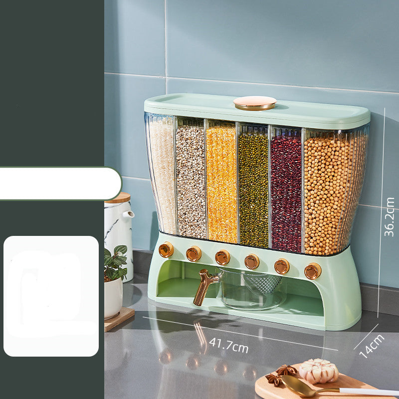 Kitchen Grains Separate Storage Box Compartment