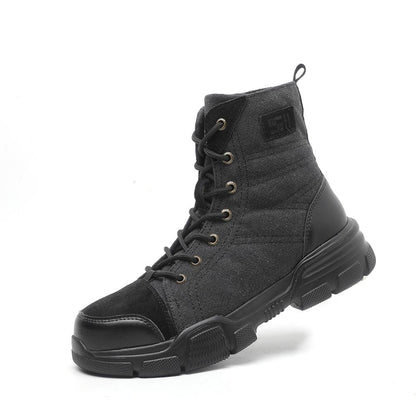 High-Top Steel Toe Work Safety Boots