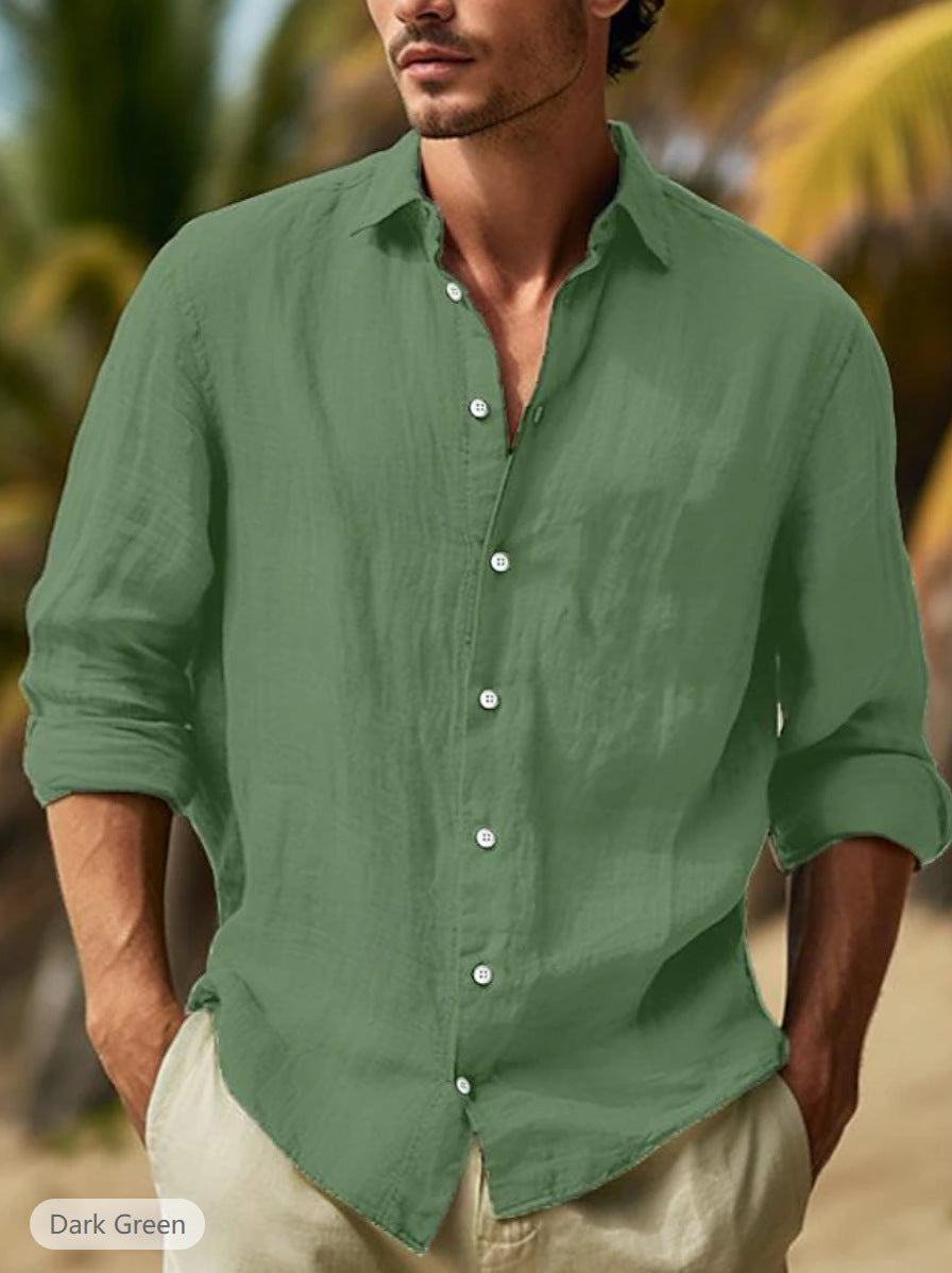 Men's Casual Solid Color  Shirt