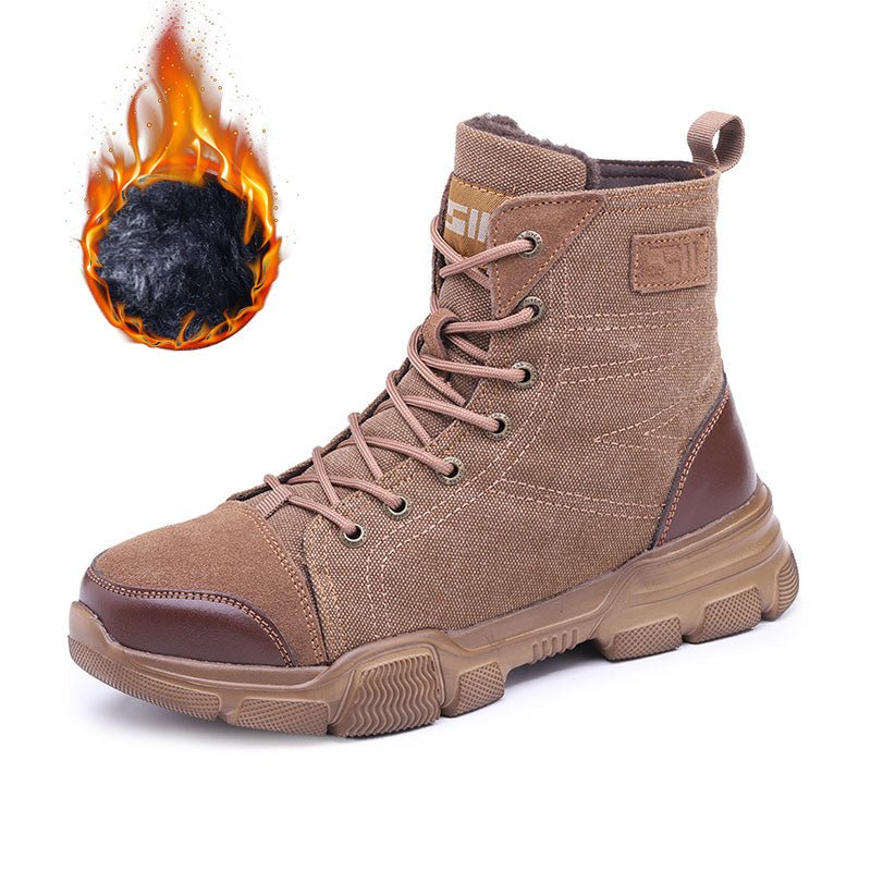 High-Top Steel Toe Work Safety Boots