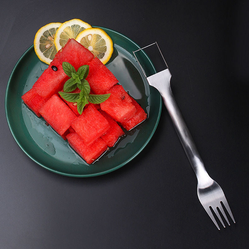 Multi-purpose Watermelon Slicer: 2-in-1 Cutter and Fork