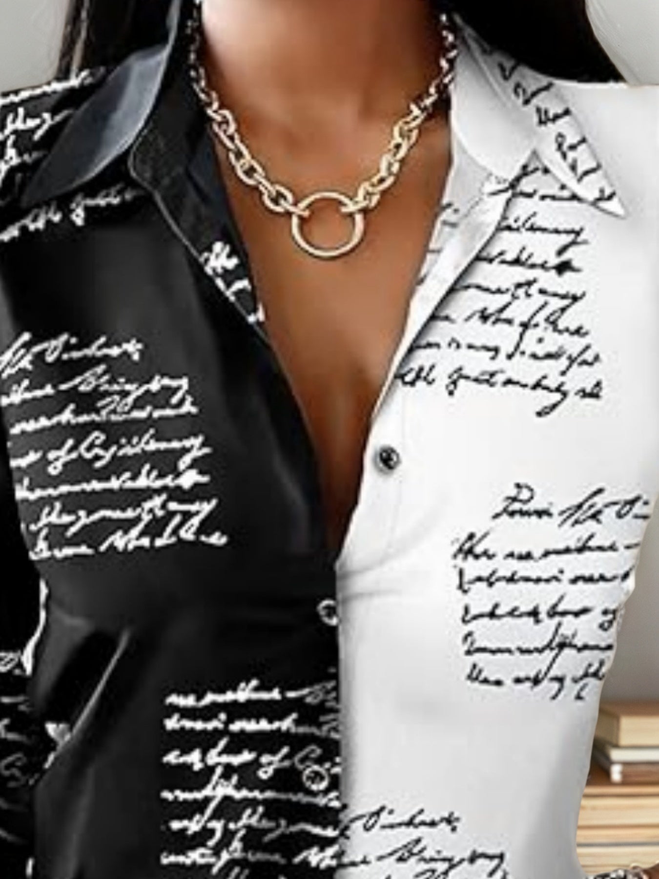 Women's Shirt Fashion Casual Colorful Long Sleeve Shirt