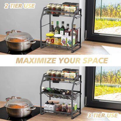 3-Tier Spice Rack Organizer