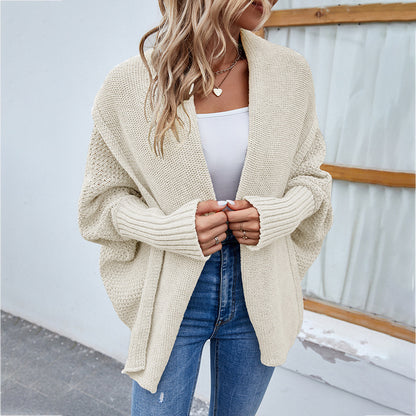 Loose Knitted Sweater Jacket