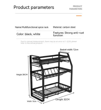 Simple And Portable Kitchen Seasoning Shelf