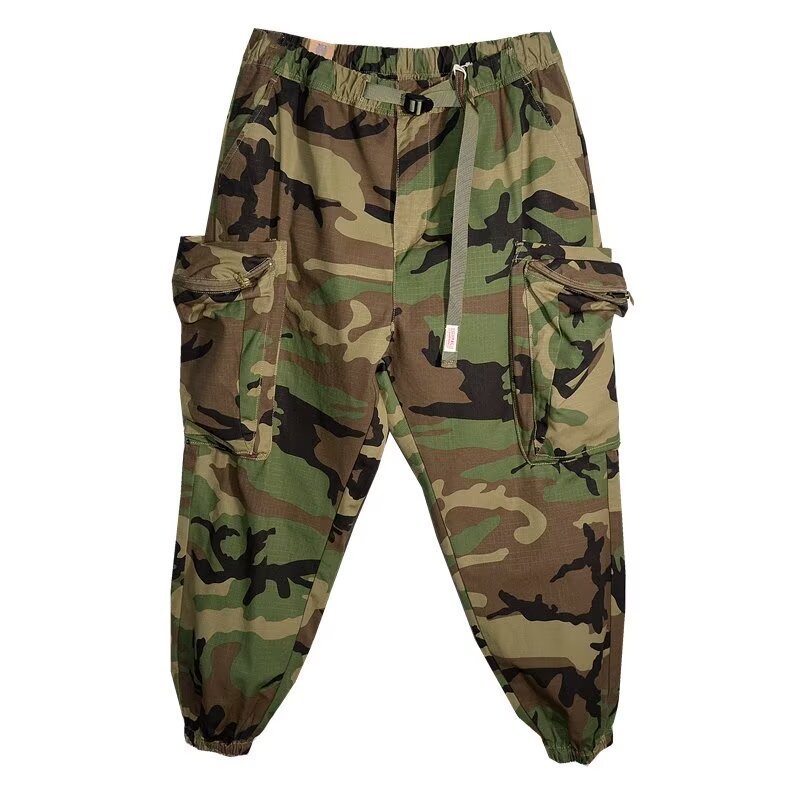 Retro High Street Camouflage Men Casual Working Pants