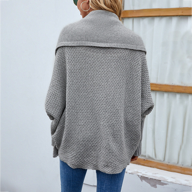 Loose Knitted Sweater Jacket