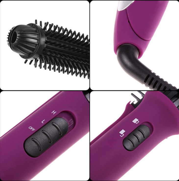 Hair Curler and Straightener with Electric Coil Comb