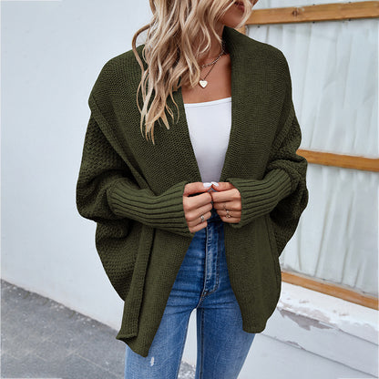 Loose Knitted Sweater Jacket