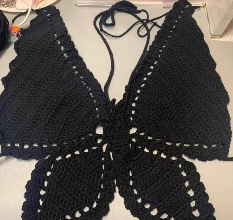 Camisola con corte de nudo y lazo para mujer