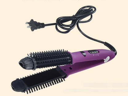 Hair Curler and Straightener with Electric Coil Comb