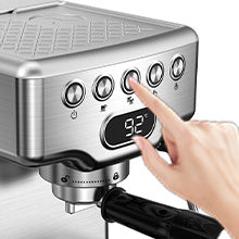 20 Bar Espresso Machine with Milk Frother for Latte/Cappuccino/Macchiato - 1.8L Tank, Stainless Steel Home Espresso Maker