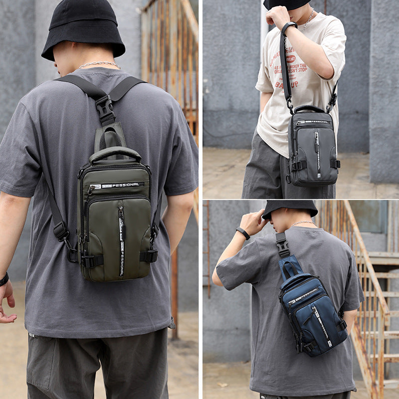 Multifunctional Crossbody Backpack for Men