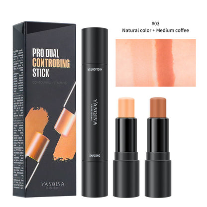 Highlight Shadow Stereo V Face Brightening Nose Bridge Repair Double Head Concealer