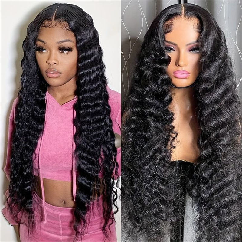 13x4 Deep Wave Lace Front Human Hair Wig