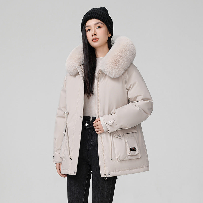Hooded Padded Cotton Coat Women