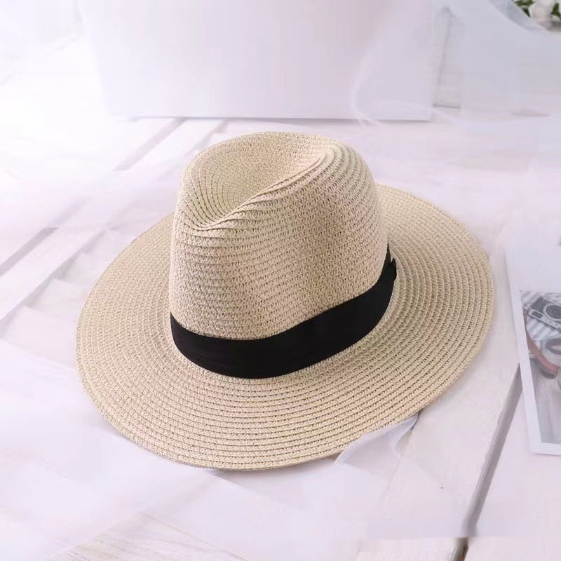 Simple Fashion European And American Style Men's UV-proof Straw Hat