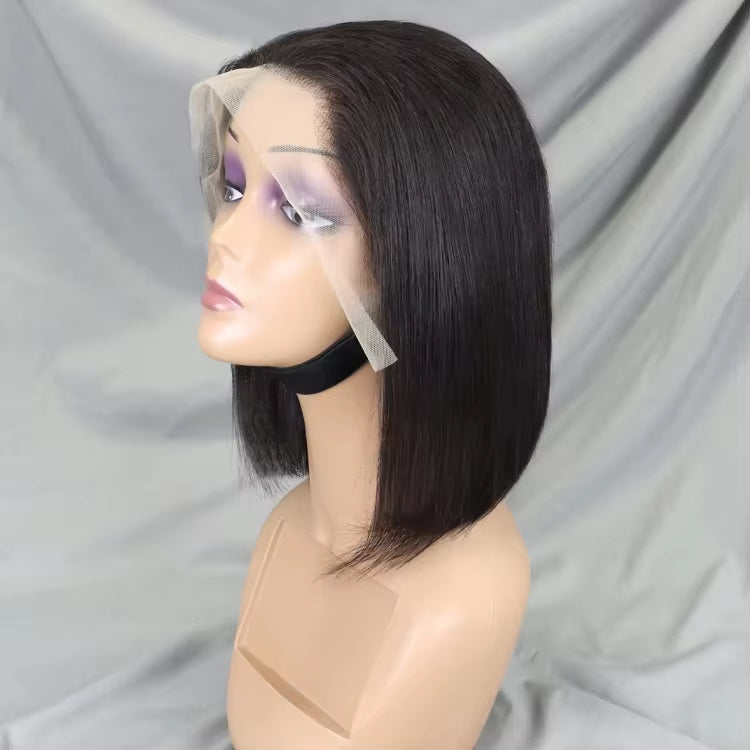 13 x 4 Transparent Lace Straight Bob Human Hair Wig