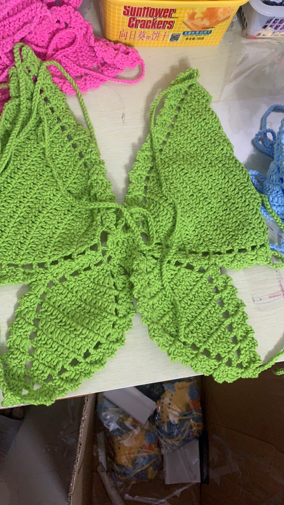 Camisola con corte de nudo y lazo para mujer