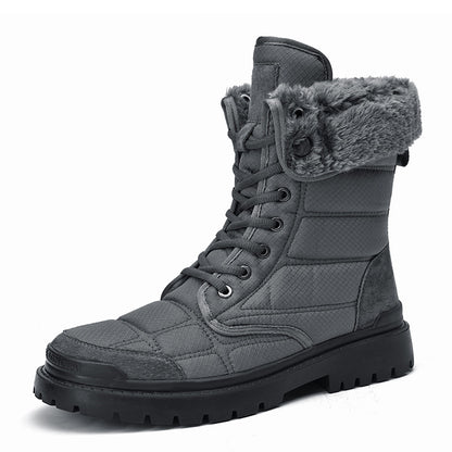 Men's New Outdoor Plus Cotton Fashion High Top Boots