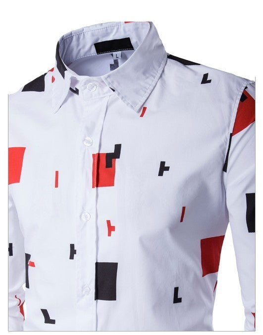 Mens Casual Long Sleeve Shirt