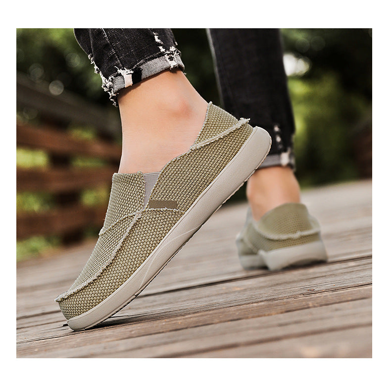 Stretch Strap Breathable Lightweight Canvas Shoes