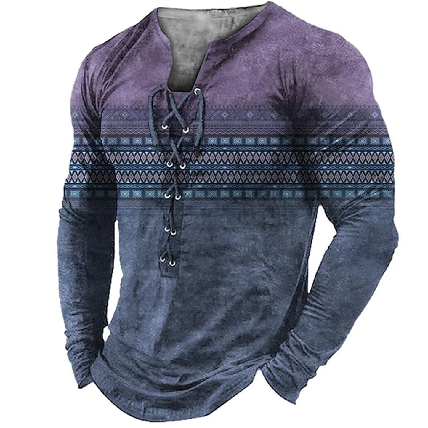 Sports Long-sleeved Men's Print sweater