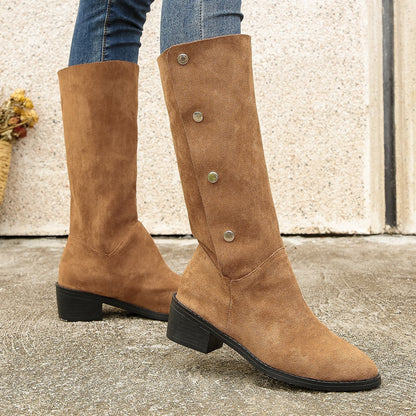 Trendy Unique Mid-Calf Boots