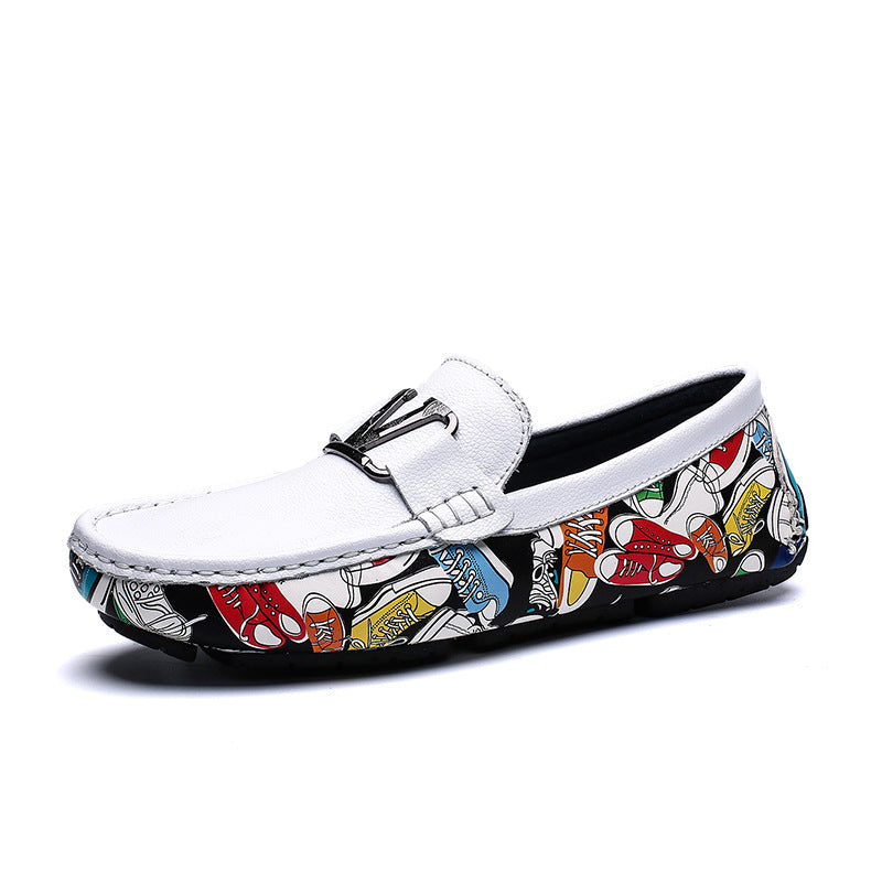 Fashion Summer Personality Men's Toe Layer Tendance en cuir