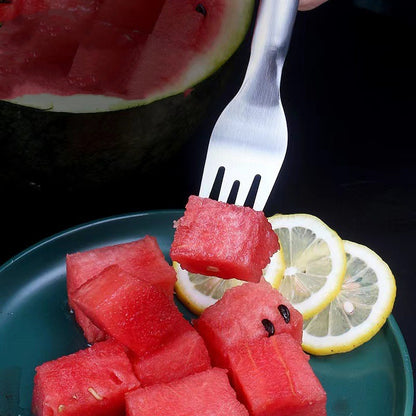 Multi-purpose Watermelon Slicer: 2-in-1 Cutter and Fork