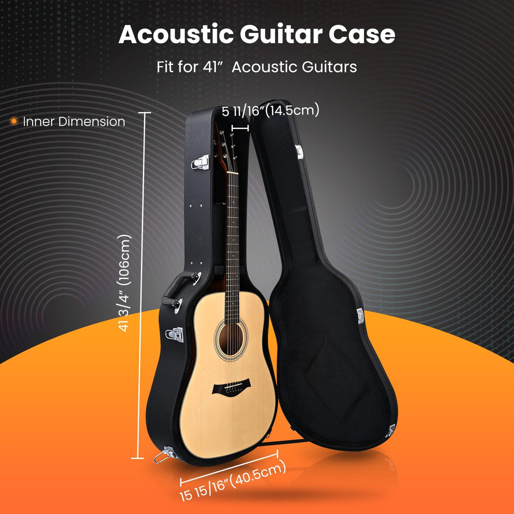 Durable Design, Versatile And Compatible With Multiple Guitars, Acoustic Guitar Hard Shell Case