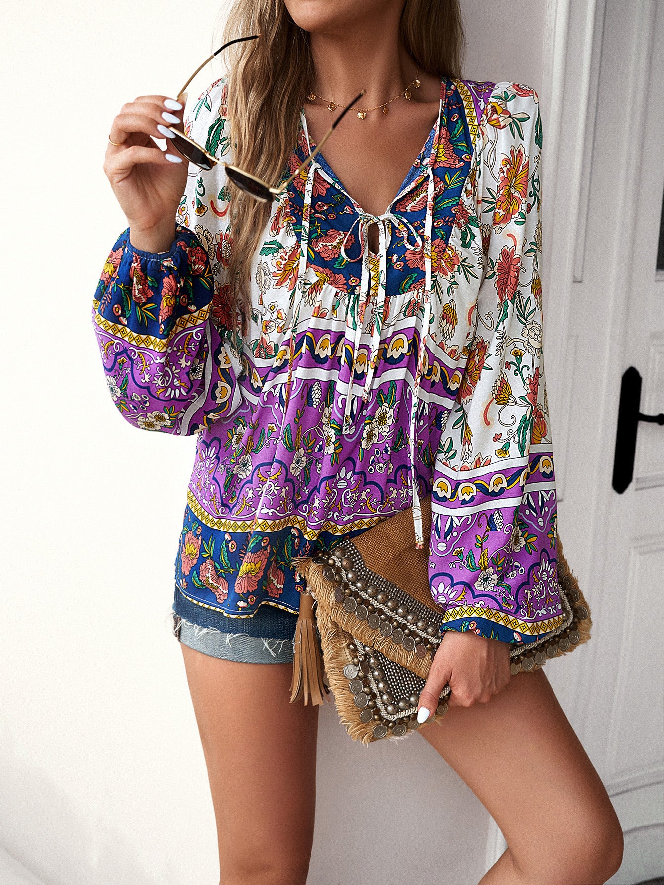 Printed Autumn And Winter Vacation Casual Shirt