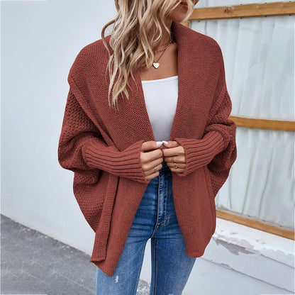 Loose Knitted Sweater Jacket