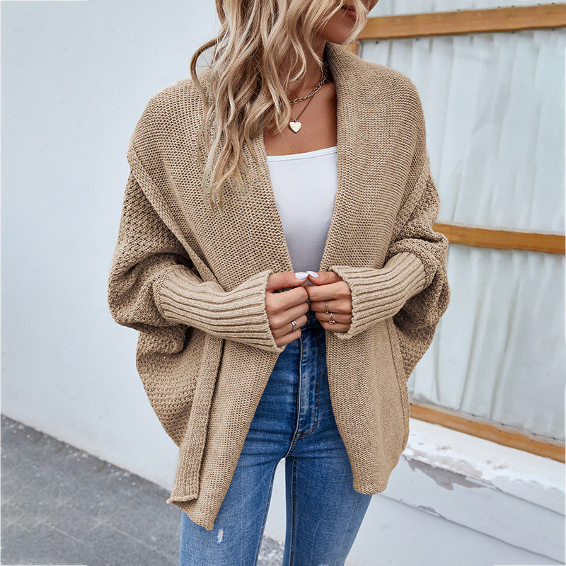 Loose Knitted Sweater Jacket