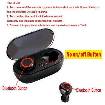 High-Quality Bluetooth 5.0 Earbuds with Auto-Pairing, IPX8 Waterproof, and 40-Hour Playback