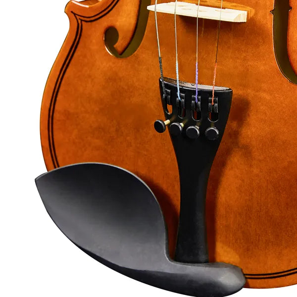 New 3/4 Acoustic Violin With Hard Case,Violin Bow,Shoulder Rest,Rosin,Extra Strings And Sourdine
