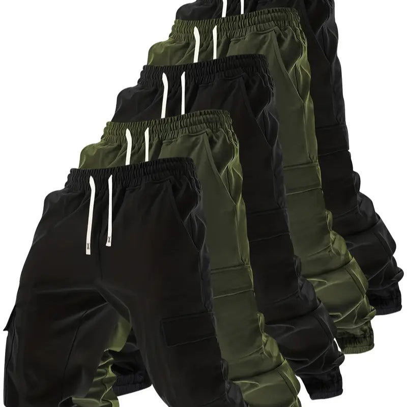 Men's Multi-pocket Workwear Pants Ancient Leisure Tappered Trousers