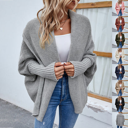 Loose Knitted Sweater Jacket