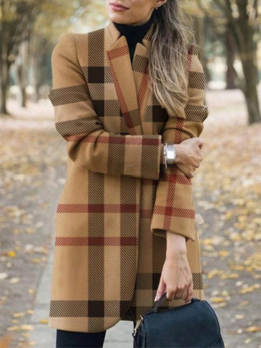 Fashionable & Warm: Printed Woolen Coat