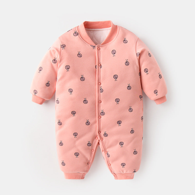 Cotton Padded Jumpsuit For Newborns To Go Out