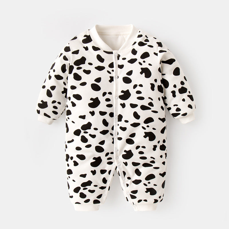 Cotton Padded Jumpsuit For Newborns To Go Out