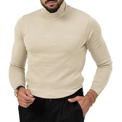 Autumn/Winter High-Elastic Turtleneck Cashmere Sweater