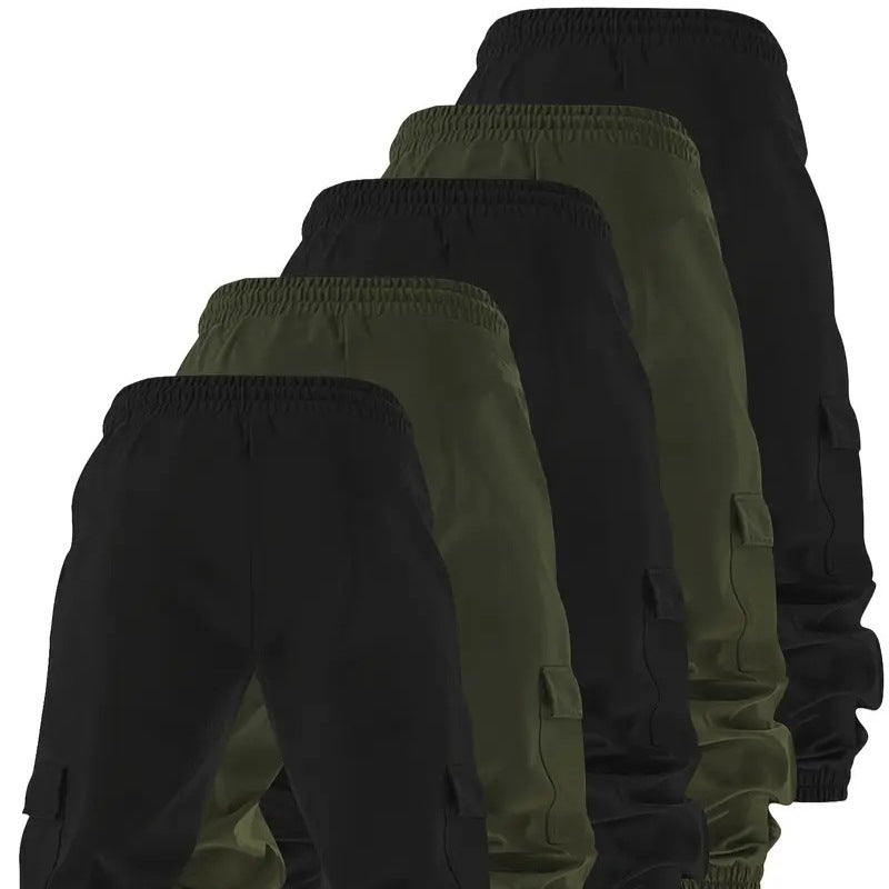 Men's Multi-pocket Workwear Pants Ancient Leisure Tappered Trousers