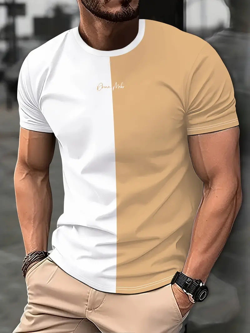 Men's Clothing Sports Digital 3D T-shirt Short Sleeve