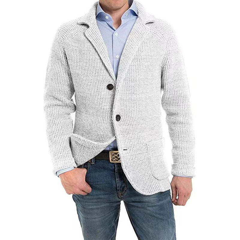 Men's Casual Knitted Cardigan Sweater