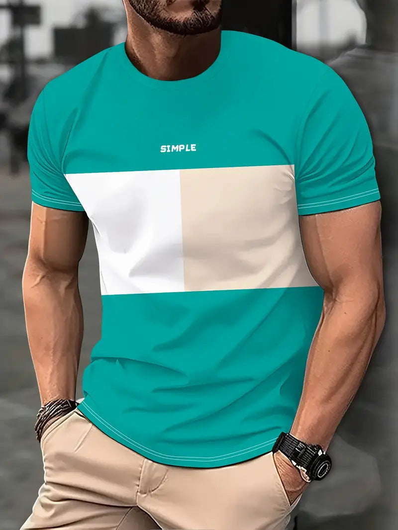 Men's Clothing Sports Digital 3D T-shirt Short Sleeve